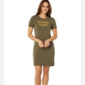 Calvin Klein cotton crew dress